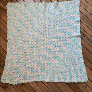 Pastel Crochet Baby Blanket